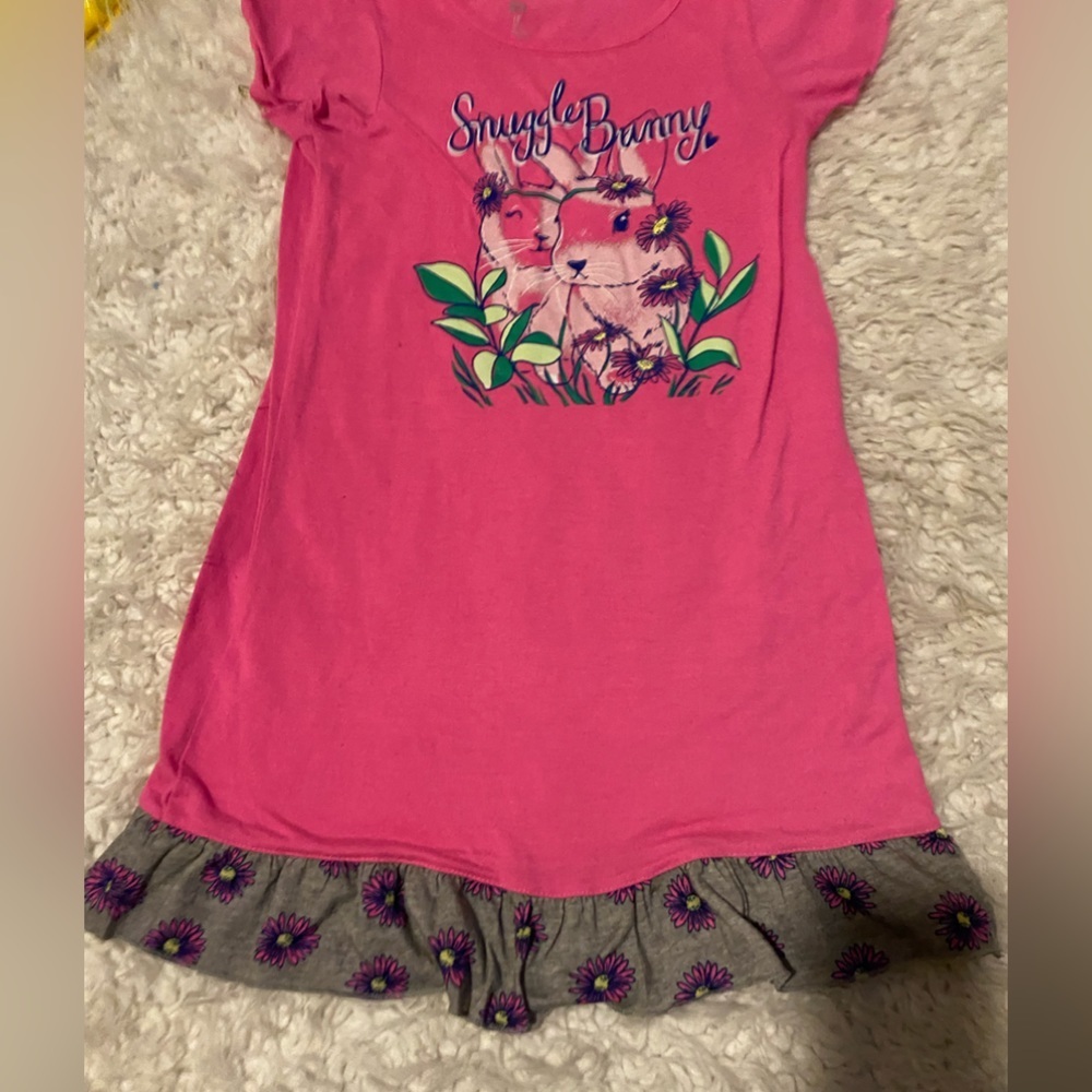 SO - Snuggle Bunny easter PJ Gown 7/8 k005 pick 3 $9 items for $15